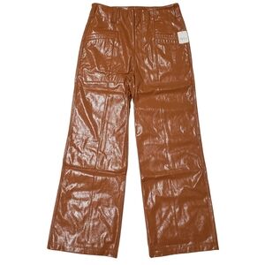 Free People Star-Crossed Lovers Vegan Pants Straight Leg 10 Twin Flame Fall 🍁🍂